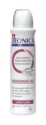 Deonica Антиперспирант Невидимый 6в1, спрей, 150 мл, 1 шт. фото 