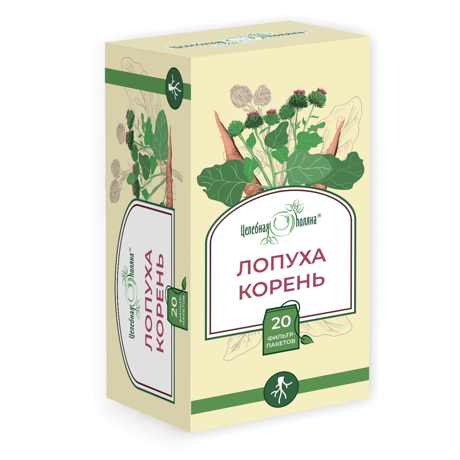 Целебная поляна Лопуха корень, фиточай, 1.5 г, 20 шт. фото