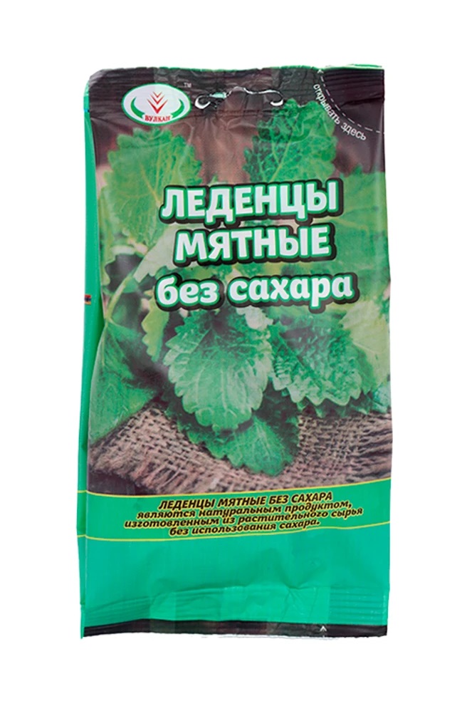 Леденцы Мятные, леденцы, 50 г, 1 шт, без сахара фото