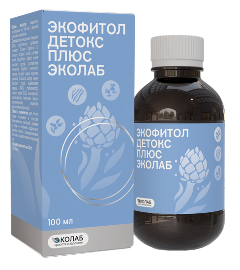 ЭКОфитол Детокс плюс ЭКОлаб, экстракт для приема внутрь, 100 мл, 1 шт. фото