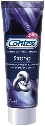 Гель-смазка для интимного применения Contex Strong, гель, 30 мл, 1 шт, с регенерирующим эффектом фото