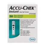 Accu-Chek Instant, тест-полоски для определения уровня глюкозы в крови, 50 шт. фото