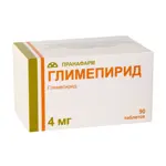 Глимепирид, 4 мг, таблетки, 90 шт. фото 