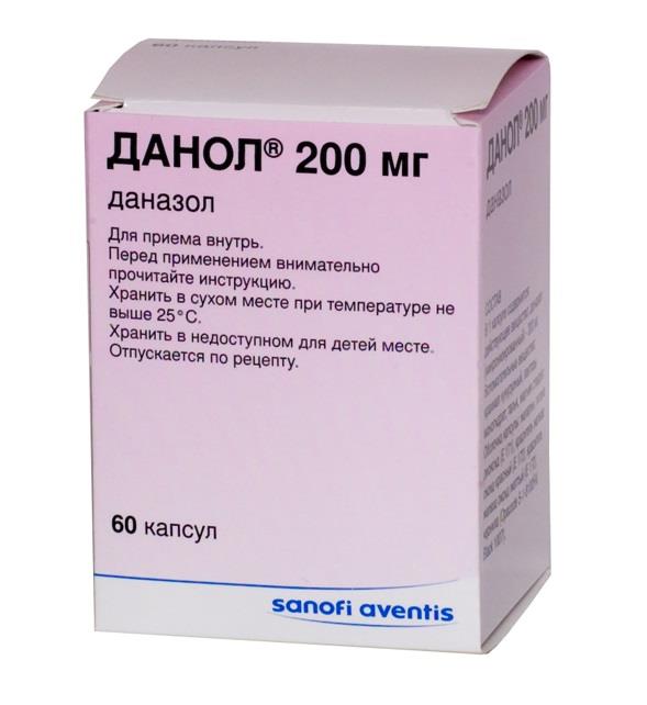 Данол, 200 мг, капсулы, 60 шт. фото