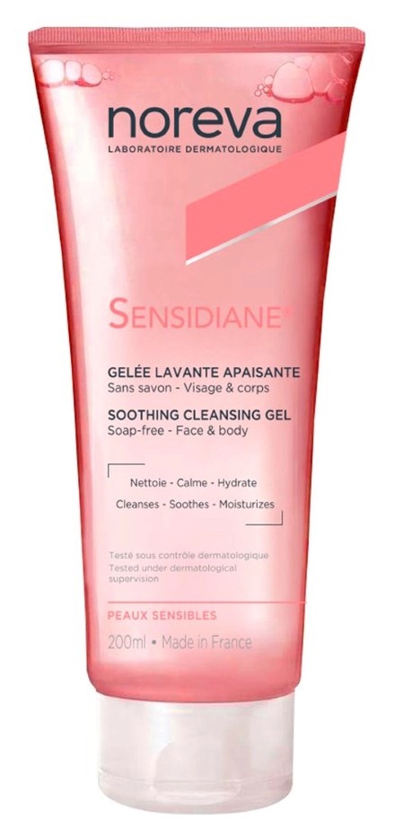 Noreva Sensidiane гель для лица и тела смягчающий очищающий, гель, 200 мл, 1 шт. фото
