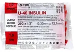 Шприц SFM 3-х компонентный инсулиновый U-40, 1 мл, шприц в комплекте с иглой, 10 шт, 29G (0,33х12,7 мм) фото 1