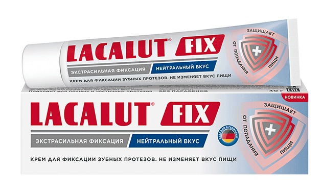 Lacalut Fix, крем для фиксации зубных протезов, 40 мл, 1 шт, нейтральный фото