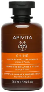 Apivita Шампунь блеск и жизненная сила с апельсином и мёдом, шампунь, 250 мл, 1 шт. фото