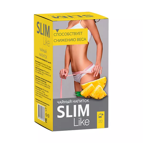 Slim Like чайный напиток, фиточай, 1.5 г, 20 шт, ананас фото