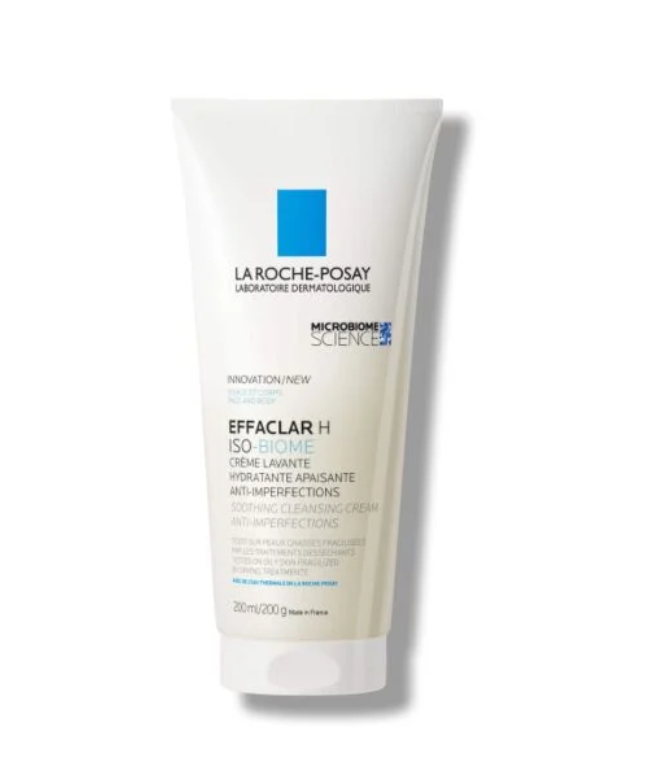 La Roche-Posay Effaclar H iso-biome очищающий крем-гель для пересушенной кожи, крем-гель, 200 мл, 1 шт. фото