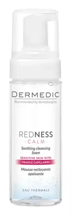 Дермедик Redness Calm Soothing cleansing foam, вода мицеллярная, 150 мл, 1 шт, очищающее успокаивающее фото 
