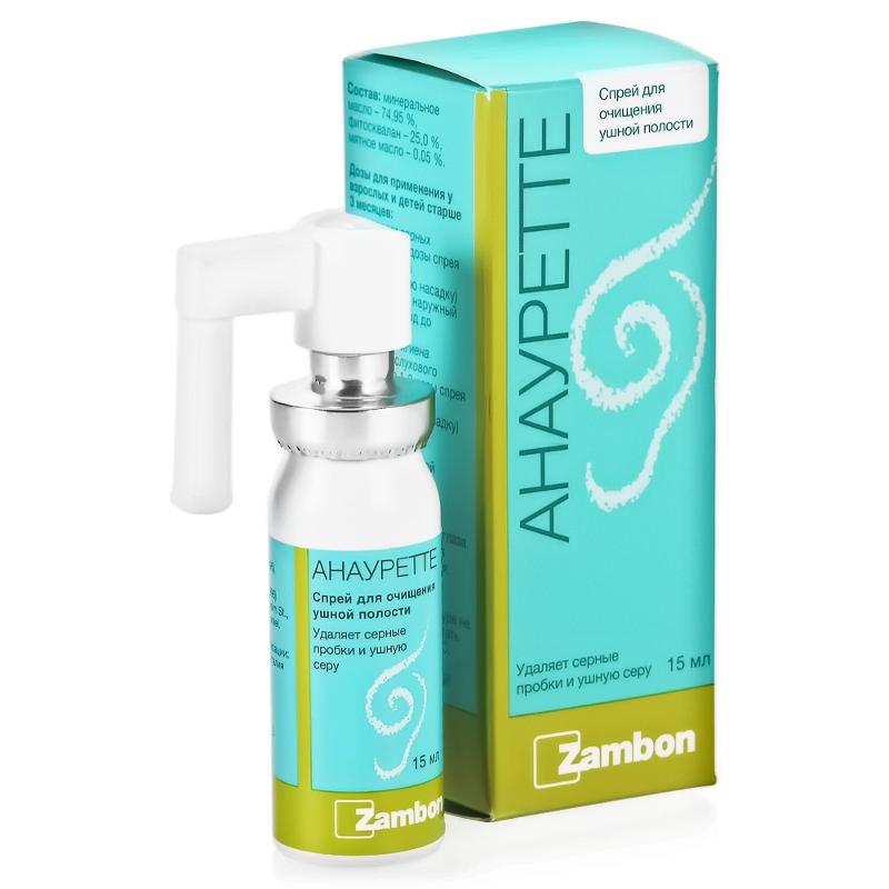 Анауретте спрей для очищения ушной полости, спрей для местного применения, 15 мл, 1 шт. фото