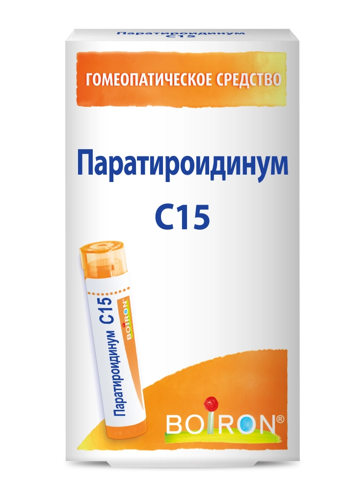 Паратироидинум С15, гранулы гомеопатические, 4 г, 1 шт. фото