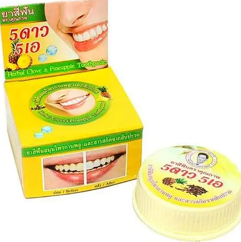 5 Star cosmetic Зубная паста на травах, зубная паста, 25 г, 1 шт, ананас фото