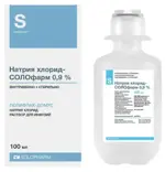 Натрия хлорид СОЛОфарм, 0.9%, раствор для инфузий, 100 мл, 36 шт. фото 