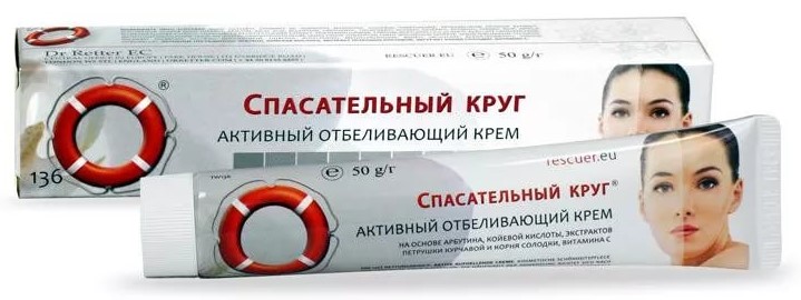 Спасательный круг активный отбеливающий крем, крем, 50 г, 1 шт. фото