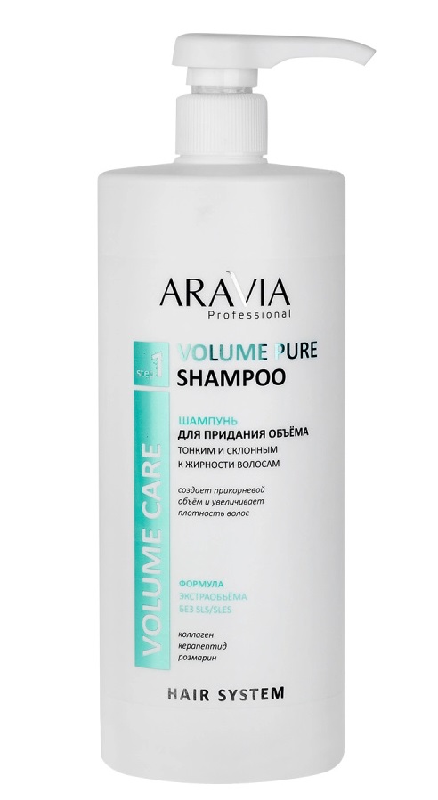 Aravia Professional шампунь для придания объема, шампунь, 1000 мл, 1 шт, для тонких и склонных к жирности волос фото