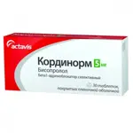 Кординорм, 5 мг, таблетки, покрытые пленочной оболочкой, 30 шт. фото