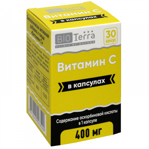 Витамин С (БАД), 400 мг, капсулы, 30 шт. фото