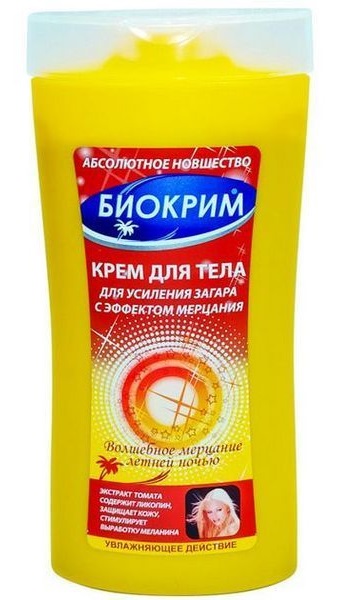 Биокрим крем для усиления загара с эффектом мерцания, крем, 200 мл, 1 шт. фото