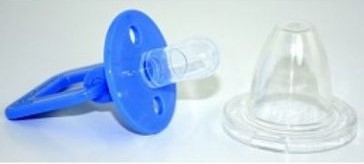 Бусинка Пустышка с колпачком силиконовая круглая, 3+ мес, 1 шт, арт. 403 фото