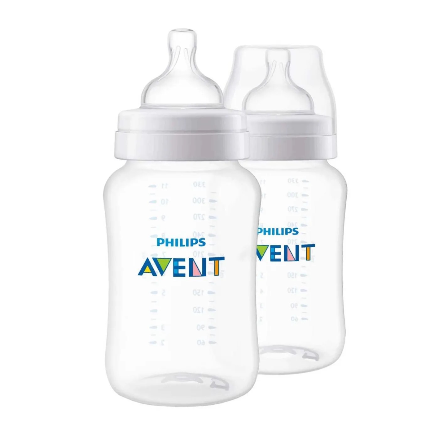 Avent Anti-colic Бутылочка для кормления с анти-коликовым клапаном, 330 мл, 2 шт, средний поток, 3+ мес, арт. SCF816/27 фото