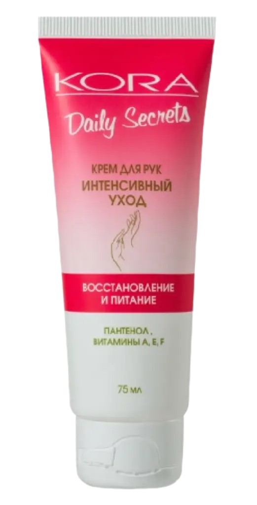 Kora Daily Secrets Крем для рук интенсивный уход Восстановление и питание, крем для рук, 75 мл, 1 шт. фото
