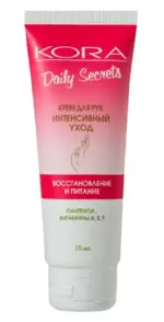Kora Daily Secrets Крем для рук интенсивный уход Восстановление и питание, крем для рук, 75 мл, 1 шт. фото