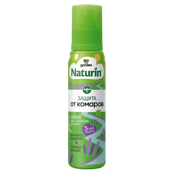 Gardex naturin спрей от комаров, спрей от комаров, 125 мл, 1 шт. фото