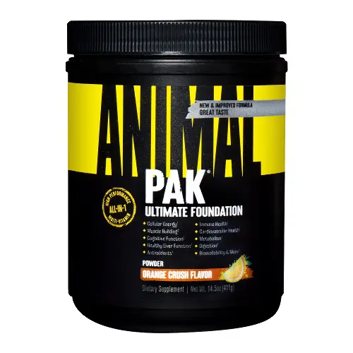 Animal Pak витаминно-минеральный комплекс, порошок, 411 г, 1 шт, апельсиновый взрыв фото