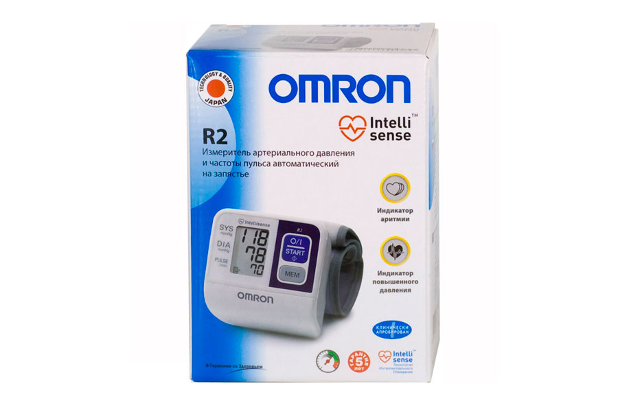 Тонометр автоматический Omron R2 на запястье, 1 шт, арт. HEM-6113-RU фото