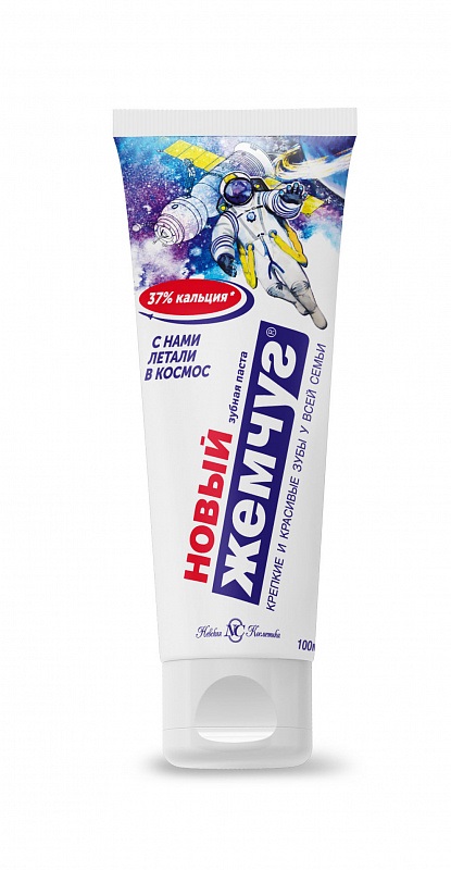 Новый Жемчуг Зубная паста Кальций, зубная паста, 100мл, 1 шт. фото