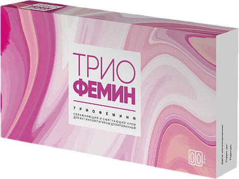 Триофемин, 1.2 г, крем для интимной гигиены дозированный, 10 шт. фото