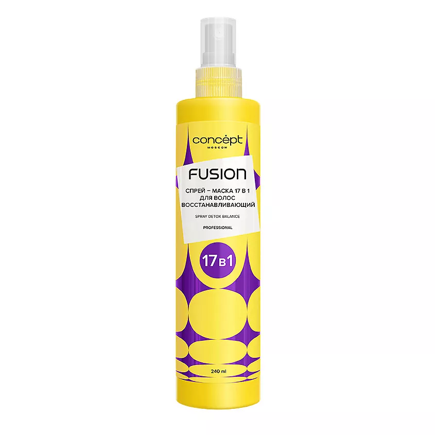 Concept fusion спрей-маска для волос восстанавливающая 17в1, спрей, 240 мл, 1 шт. фото