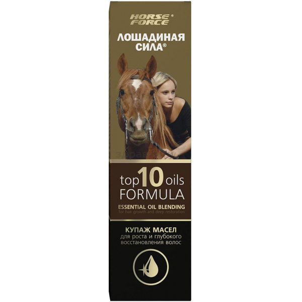 Лошадиная Сила Купаж масел для роста и глубокого восстановления волос, масло для наружного применения, 100 мл, 1 шт. фото