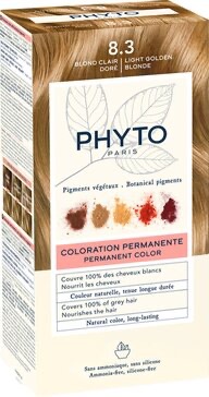 Phytosolba PhytoColor Краска для волос, 1 шт, тон 8.3 светлый золотистый блонд фото