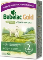 Bebelac Gold 2 молочная смесь на основе козьего молока, смесь молочная сухая, 350 г, 1 шт. фото