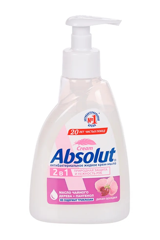 Абсолют Cream Мыло жидкое, мыло жидкое, 250 г, 1 шт, дикая орхидея фото