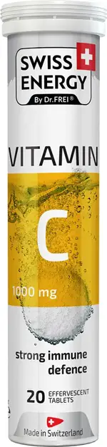 Swiss Energy Витамин С, 1000 мг, таблетки шипучие, 20 шт. фото