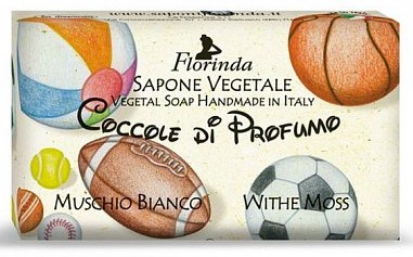 Florinda мыло туалетное твердое, мыло, 100 г, 1 шт, белый мускус фото