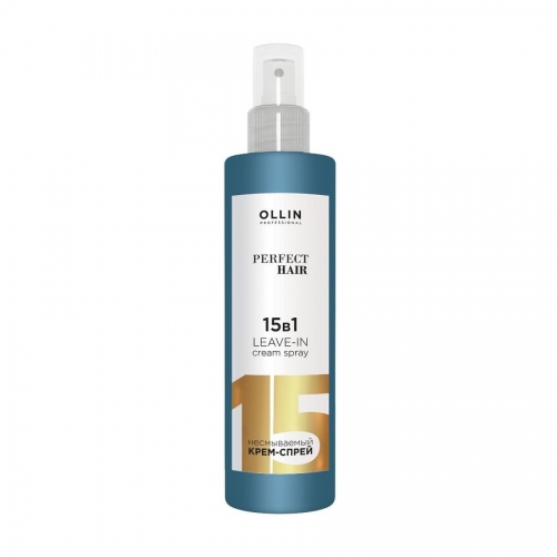 Ollin Perfect Hair Крем-спрей для волос 15 в 1, крем-спрей для волос несмываемый, 250 мл, 1 шт. фото