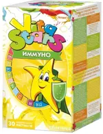 VitaStars мультивитаминный комплекс Иммуно, 3 г, пастилки жевательные, 30 шт, облепиха фото 