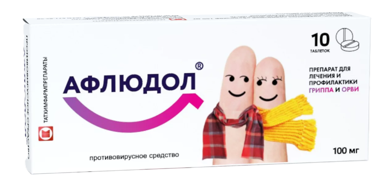 Афлюдол, 100 мг, таблетки, покрытые пленочной оболочкой, 10 шт. фото
