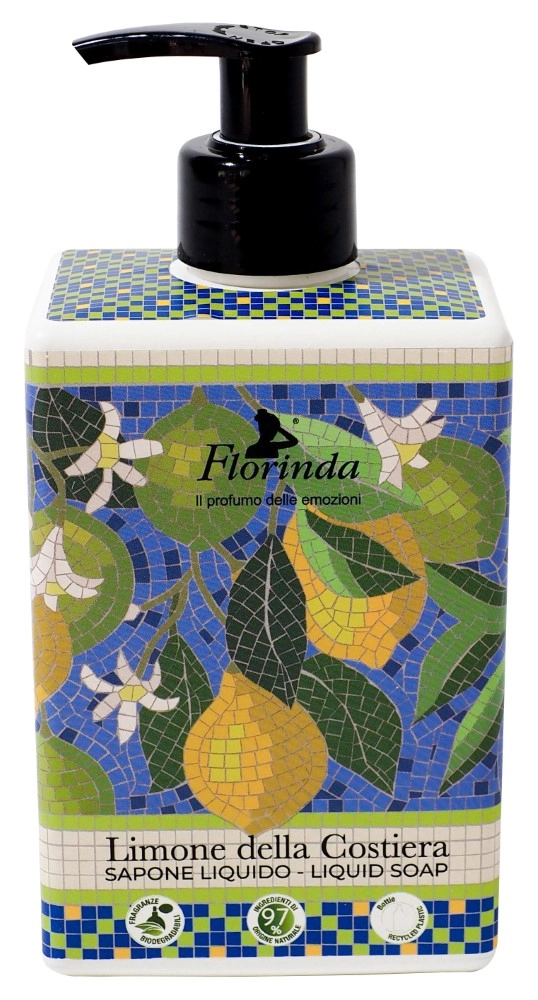 Florinda мыло туалетное жидкое, мыло, 500 мл, 1 шт, прибрежный лимон фото