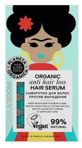 Planeta Organica Hair super food сыворотка против выпадения волос, сыворотка, 5 мл, 7 шт. фото