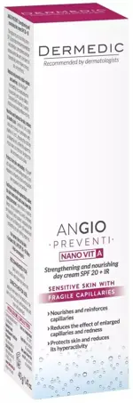 Дермедик Angio Preventi Nano Vit A SPF20 +IR, крем, 40г, 1 шт, дневной фото