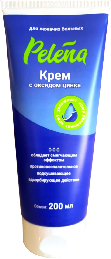 Pelena Крем для ухода за кожей лежачих больных, крем, 200 мл, 1 шт, с оксидом цинка фото