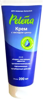 Pelena Крем для ухода за кожей лежачих больных, крем, 200 мл, 1 шт, с оксидом цинка фото