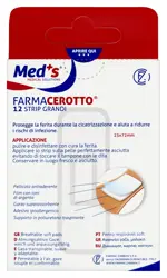 Farmacerotto classico Пластыри фиксирующие водонепроницаемые бежевые, 25 х 72 мм, лейкопластырь, 12 шт. фото 2