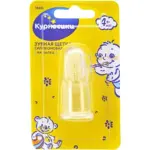 Курносики Зубная щетка силиконовая на палец 4+, щетка зубная, 1 шт, арт. 19410 фото